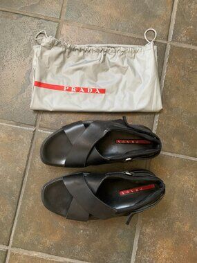 PRADA black sandals
